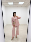PANTALÓN DE VESTIR DOBLE BOTÓN - ROSA