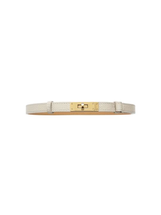 CINTURÓN HERMS (PIEL 100%) - BEIGE
