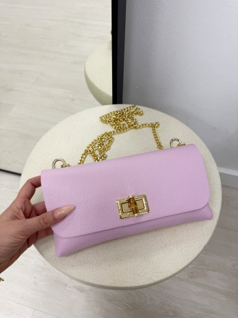 BOLSO GG BAMBÚ (PIEL 100%) - ROSA