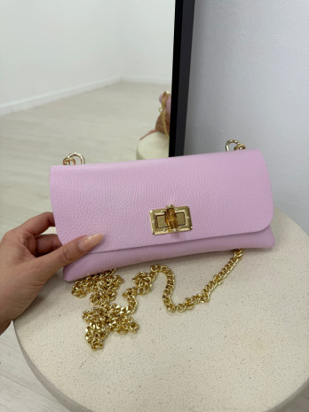BOLSO GG BAMBÚ (PIEL 100%) - ROSA