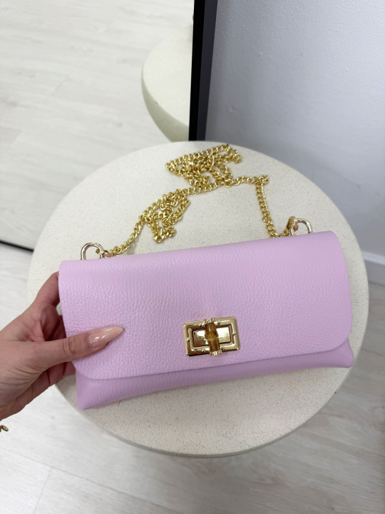 BOLSO GG BAMBÚ (PIEL 100%) - ROSA