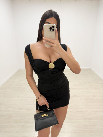 VESTIDO ISADORA CORTO - NEGRO