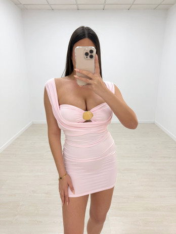 VESTIDO ISADORA CORTO - ROSA