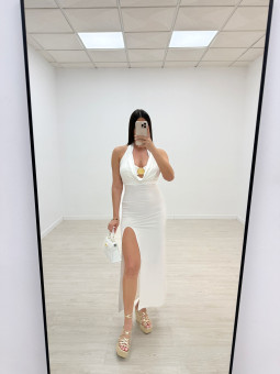 VESTIDO ISADORA LARGO - BLANCO