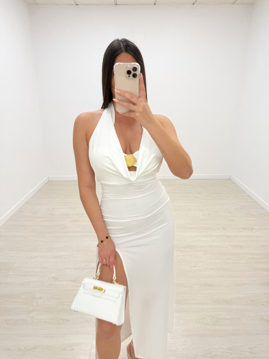 VESTIDO ISADORA LARGO - BLANCO