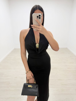 VESTIDO ISADORA LARGO - NEGRO