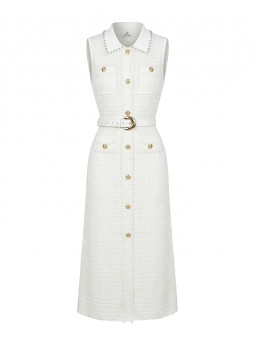 VESTIDO SANDRO EXCLUSIVO - BLANCO