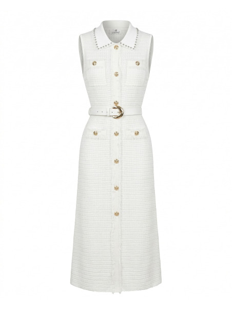 VESTIDO SANDRO EXCLUSIVO - BLANCO