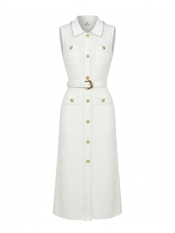 VESTIDO SANDRO EXCLUSIVO - BLANCO