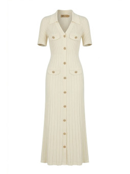 VESTIDO SANDRO BASIC - BEIGE