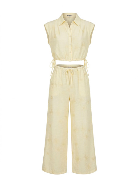 CONJUNTO BORDADO - AMARILLO BUTTER