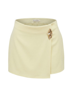 FALDA PANTALÓN DETALLE - AMARILLO BUTTER