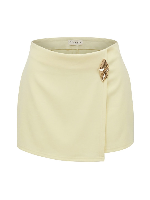 FALDA PANTALÓN DETALLE - AMARILLO BUTTER