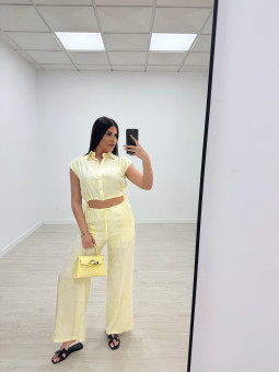 CONJUNTO BORDADO - AMARILLO BUTTER