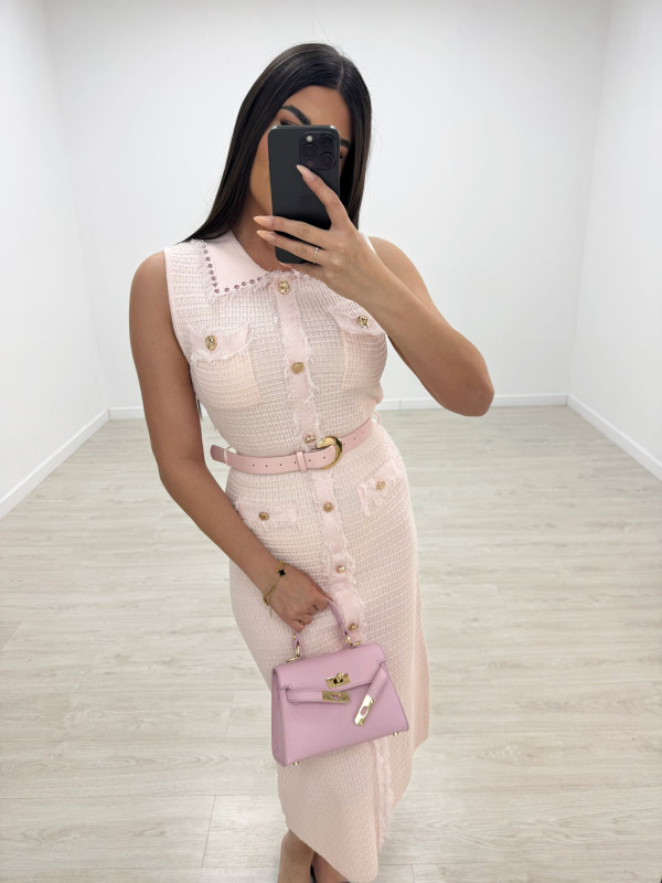 VESTIDO SANDRO EXCLUSIVO - ROSA