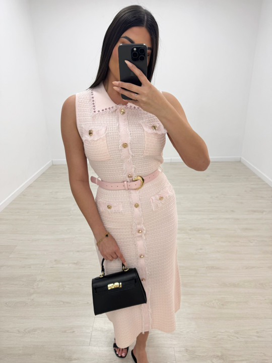 VESTIDO SANDRO EXCLUSIVO - ROSA