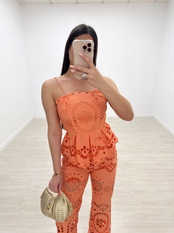 CONJUNTO BORRDADO PERFORADO CORAL