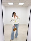 BLAZER PREMIUM CINTURÓN - BLANCA