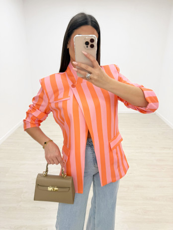 BLAZER CRUZADA RAYAS.