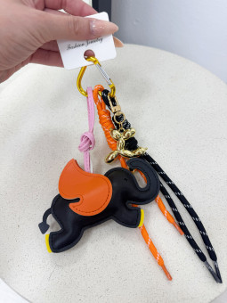 LLAVERO ELEPHANT - NEGRO (PPIEL 100%)