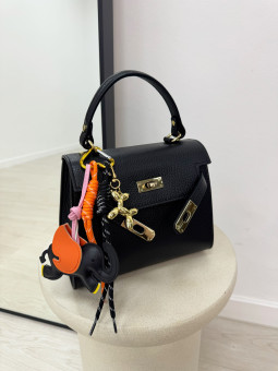 LLAVERO ELEPHANT - NEGRO (PPIEL 100%)