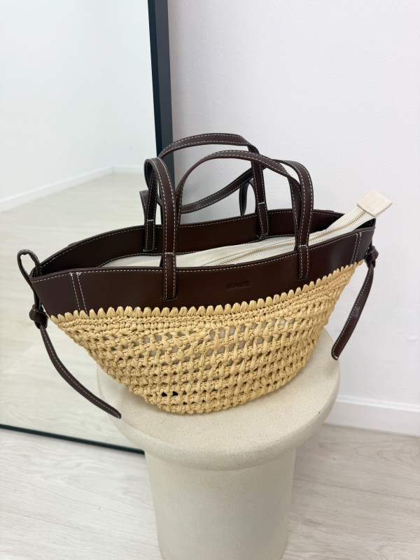 BOLSO POLENE PREMIUM - MARRÓN (PIEL 100%)