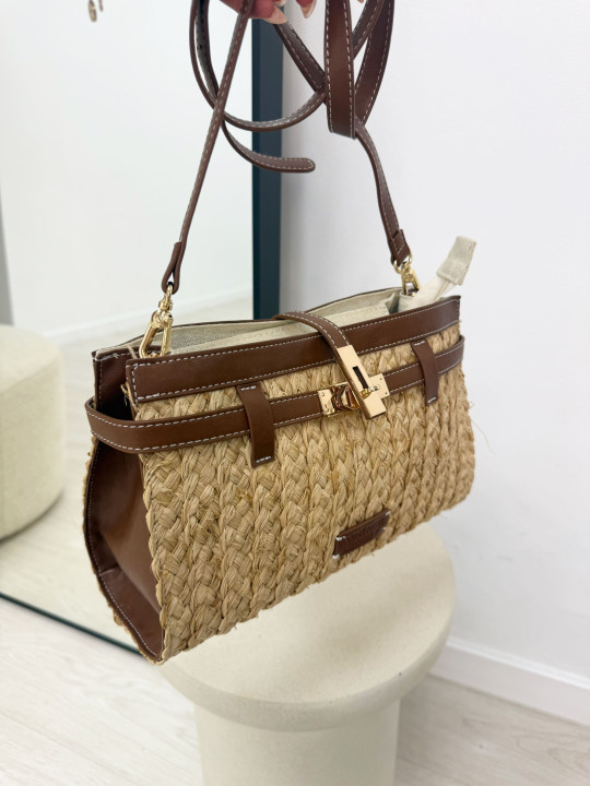 BOLSO RAFIA KELLY - MATERIAL (PIEL)