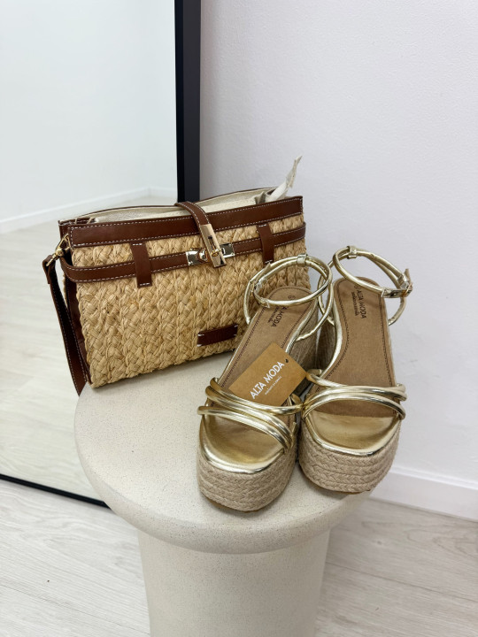 BOLSO RAFIA KELLY - MATERIAL (PIEL)