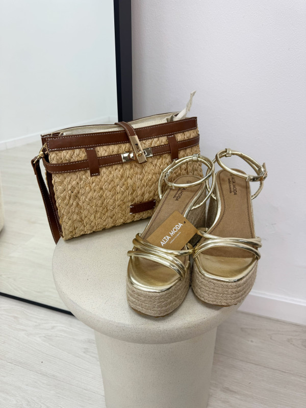 BOLSO RAFIA KELLY - MATERIAL (PIEL)