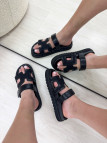 SANDALIAS HERMS - NEGRA