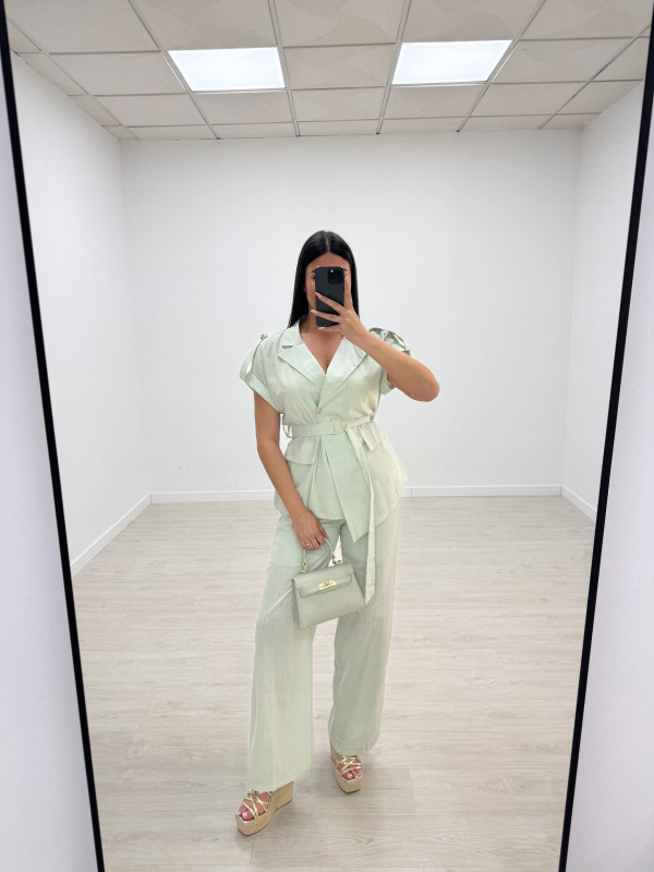 CONJUNTO LINO EXCLUSIVO - VERDE