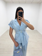 CONJUNTO LINO EXCLUSIVO - CELESTE