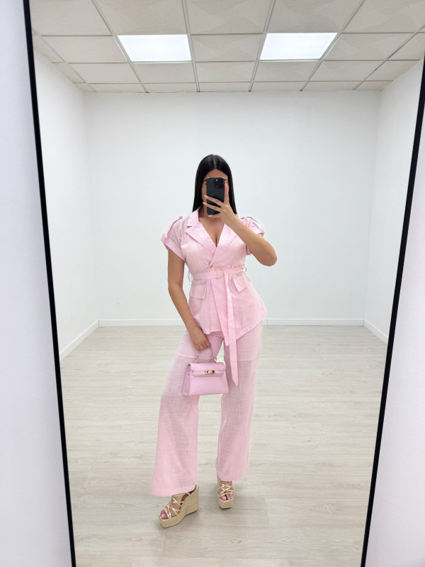 CONJUNTO LINO EXCLUSIVO - ROSA