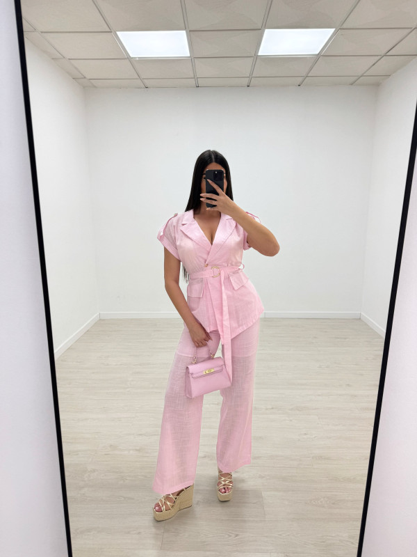 CONJUNTO LINO EXCLUSIVO - ROSA