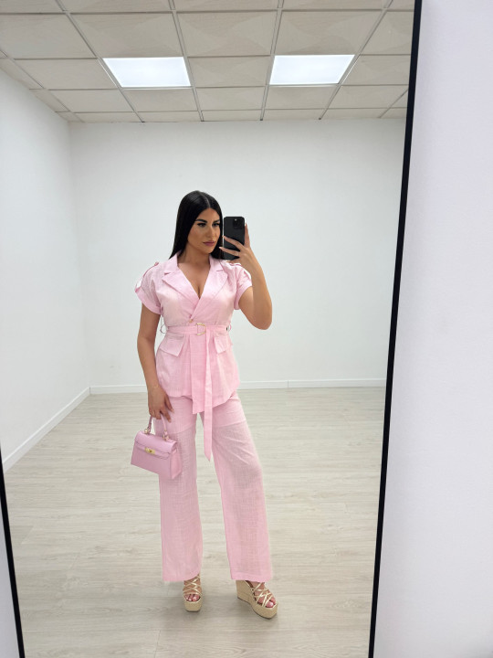CONJUNTO LINO EXCLUSIVO - ROSA