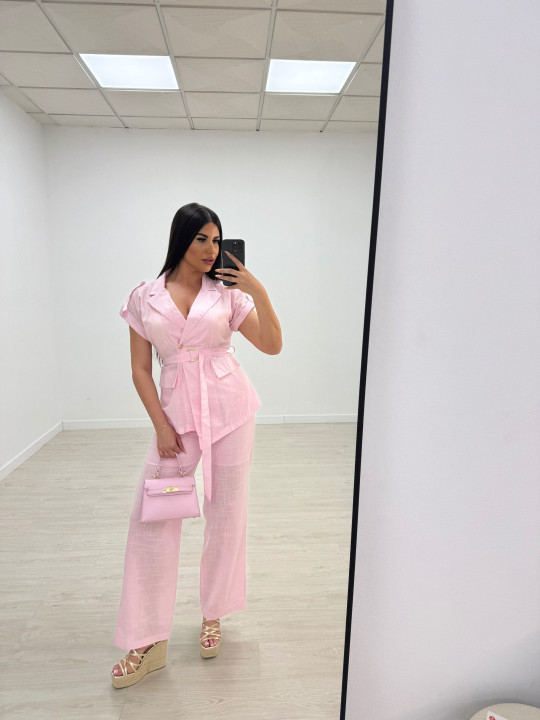 CONJUNTO LINO EXCLUSIVO - ROSA