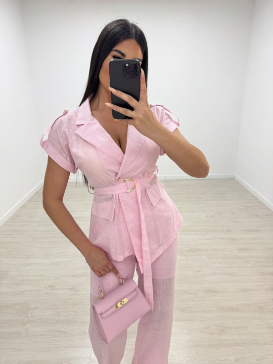 CONJUNTO LINO EXCLUSIVO - ROSA