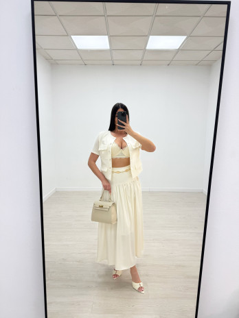 CONJUNTO FALDA NORA EXCLUSIVO - BLANCO