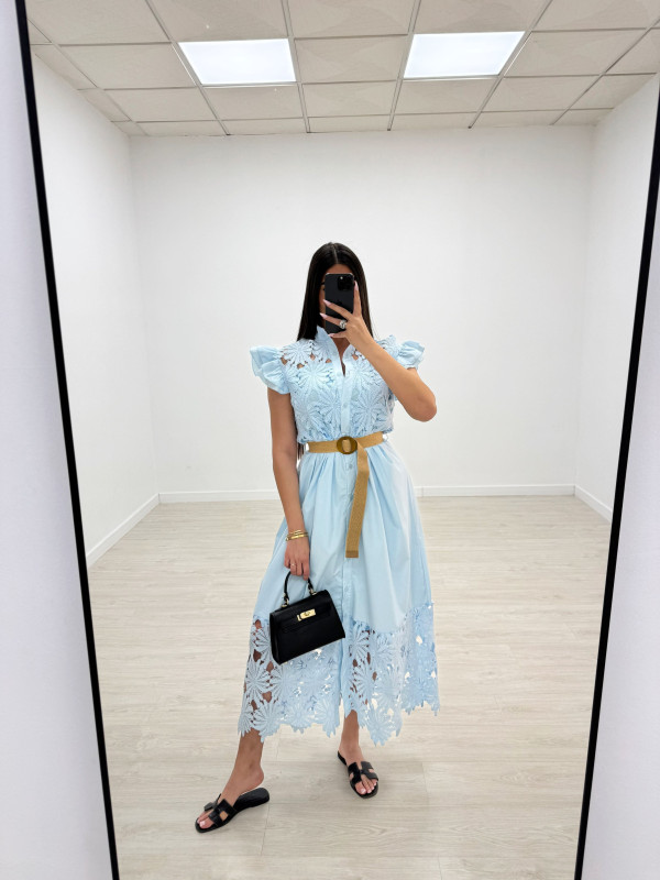 VESTIDO ALICE - CELESTE