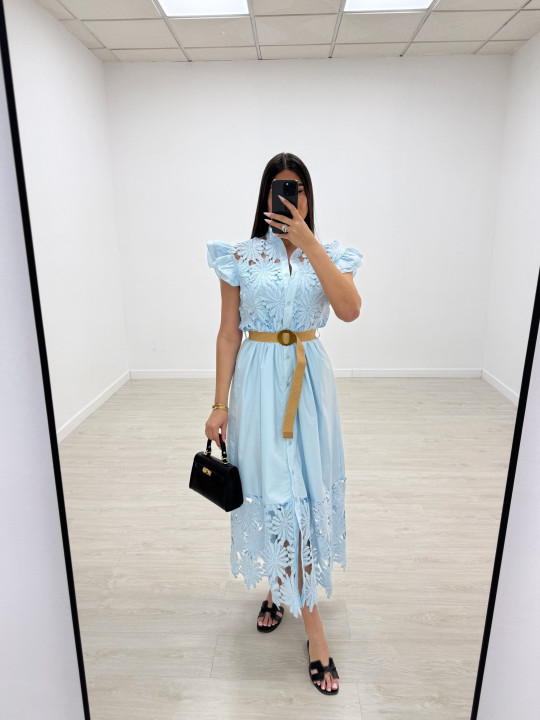VESTIDO ALICE - CELESTE