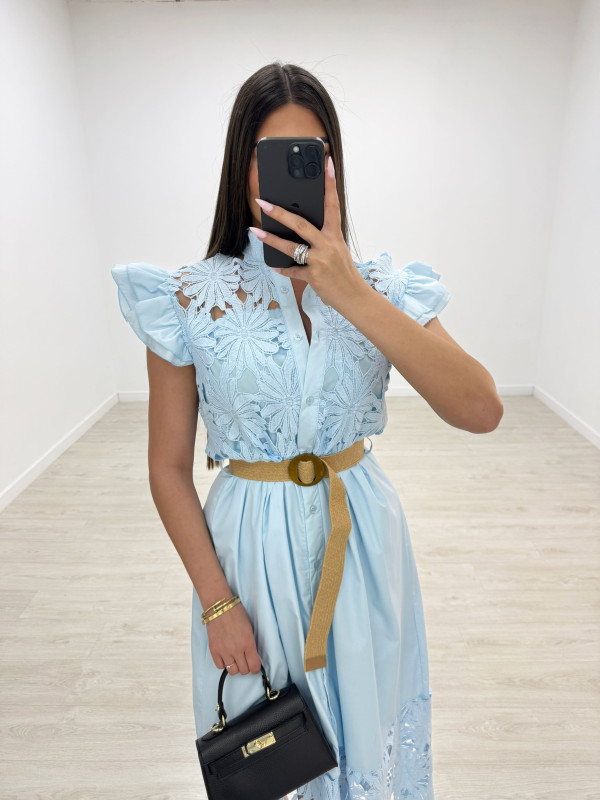 VESTIDO ALICE - CELESTE