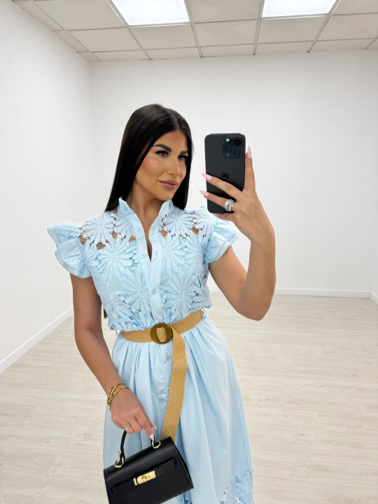VESTIDO ALICE - CELESTE