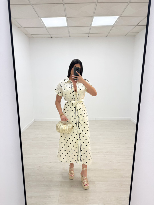 VESTIDO MIDI LUNARES