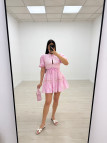 VESTIDO MINI EXCLUSIVO BORDADO - ROSA