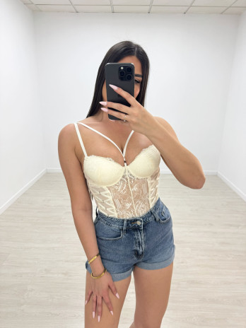 BODY ENCAJE - BEIGE