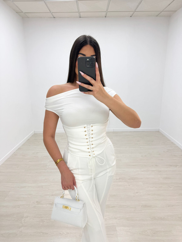 CAMISETA CORSÉ - BLANCA