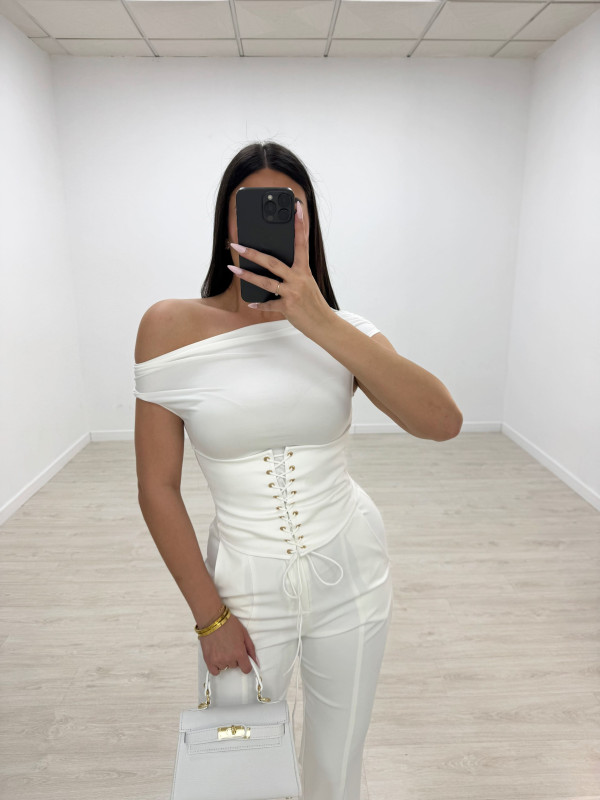 CAMISETA CORSÉ - BLANCA