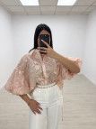 BLUSA BORDADA PREMIUM - ROSA