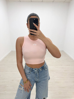 TOP A - ALGODÓN ROSA