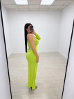 VESTIDO LARGO ASIMÉTRICO - LIMA